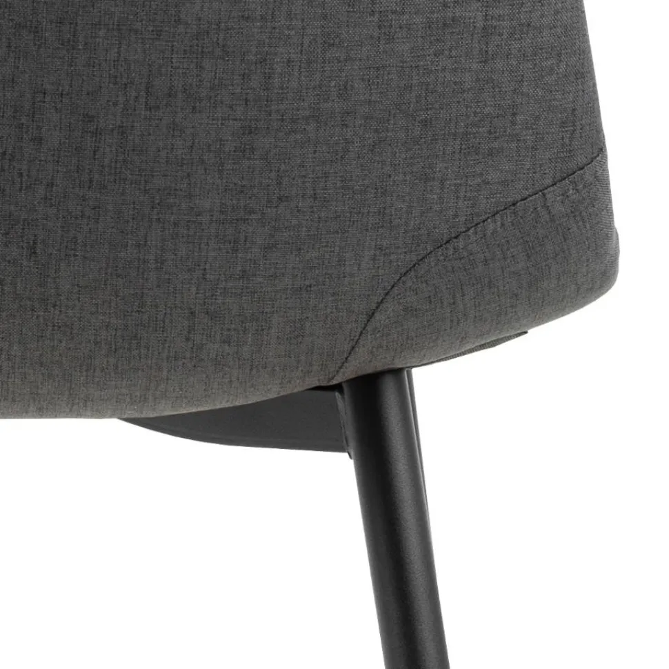 Krzesło Celia szare ciemne/ czarne