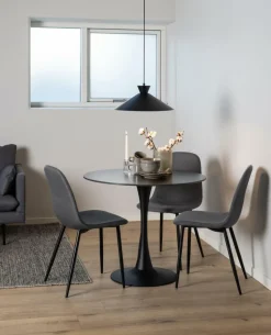 Krzesło Celia szare ciemne/ czarne