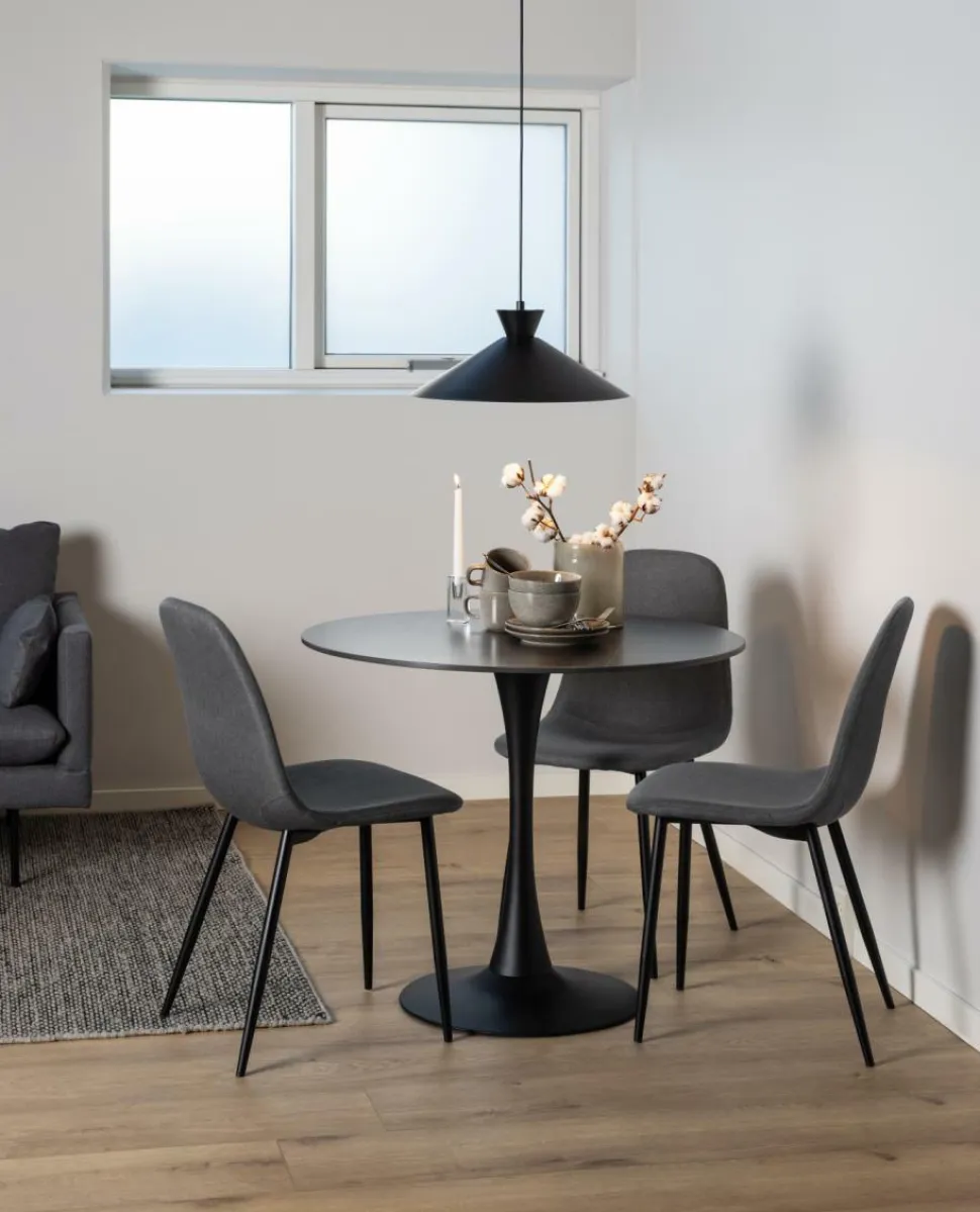 Krzesło Celia szare ciemne/ czarne