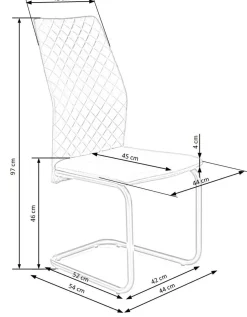 Krzesło Celine zielone