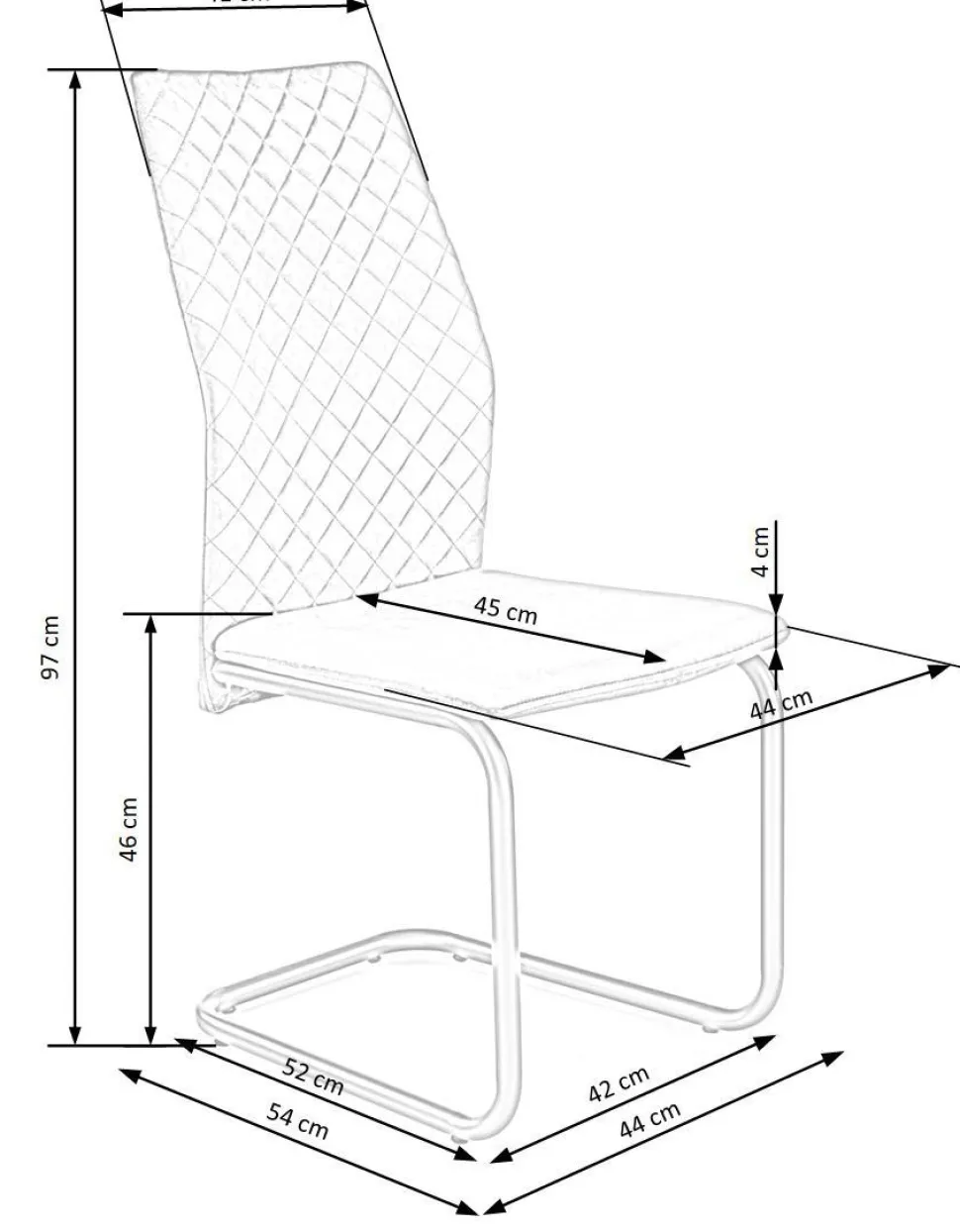 Krzesło Celine zielone