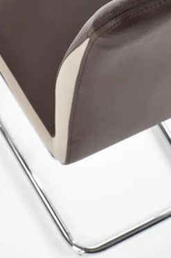 Krzesło Champagne brązowe PU