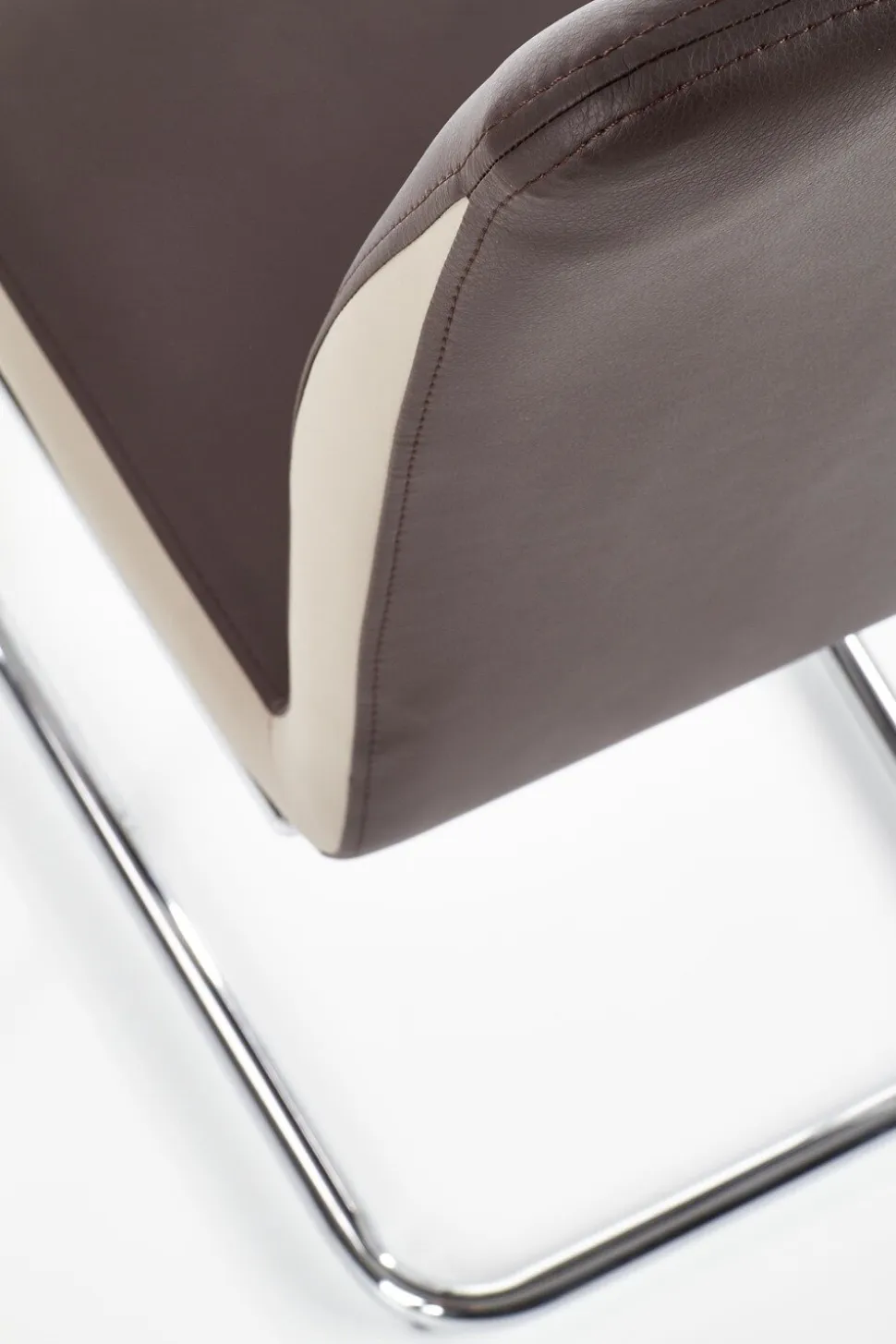 Krzesło Champagne brązowe PU