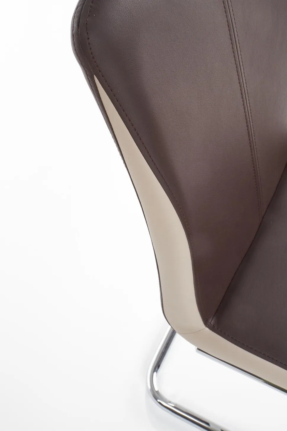 Krzesło Champagne brązowe PU