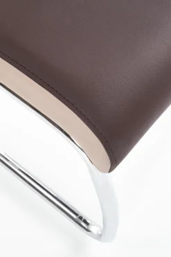 Krzesło Champagne brązowe PU