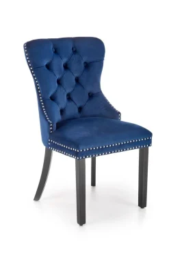 Krzesło Charlotte granatowe/czarne