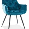 Krzesło Cheer Velvet - turkusowy Bluvel