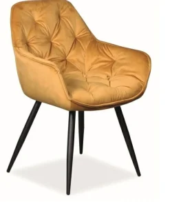 Krzesło Cheer Velvet - żółty Bluvel 68