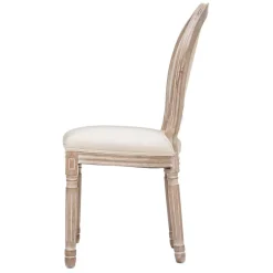 Krzesło Cleon beżowe/bielone