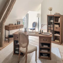 Krzesło Cleon beżowe/bielone