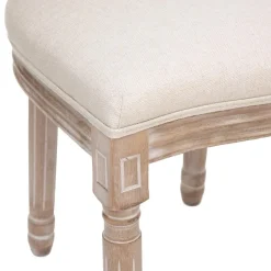 Krzesło Cleon beżowe/bielone