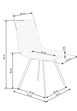 Krzesło Clound beżowe