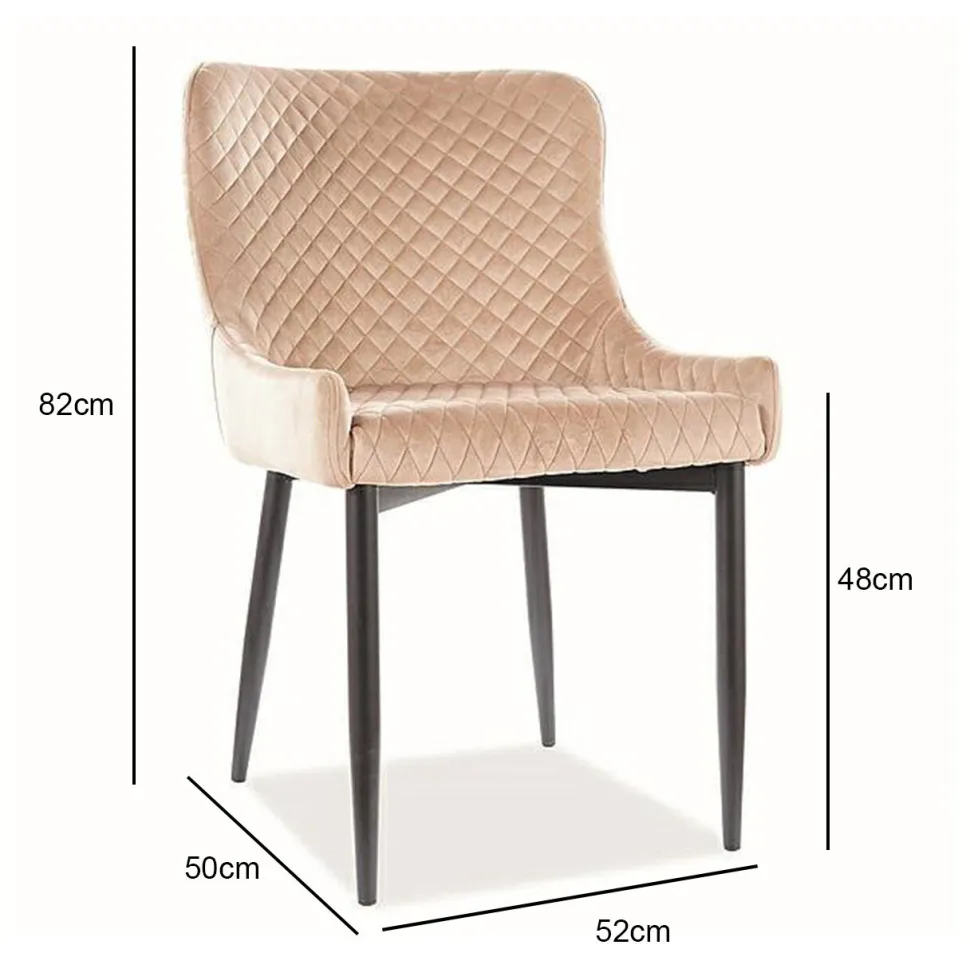 Krzesło Colin beżowe/ czarne