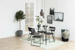 Krzesło Cornelia VIC Dark grey tapicerowane