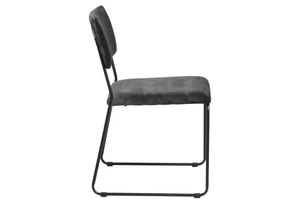 Krzesło Cornelia VIC Dark grey tapicerowane