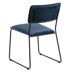 Krzesło Cornelia VIC Navy Blue tapicerowane