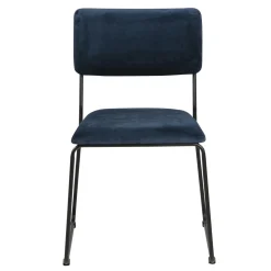 Krzesło Cornelia VIC Navy Blue tapicerowane