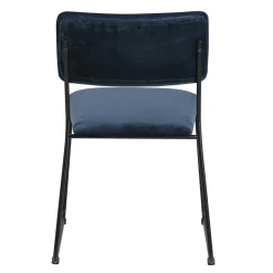 Krzesło Cornelia VIC Navy Blue tapicerowane