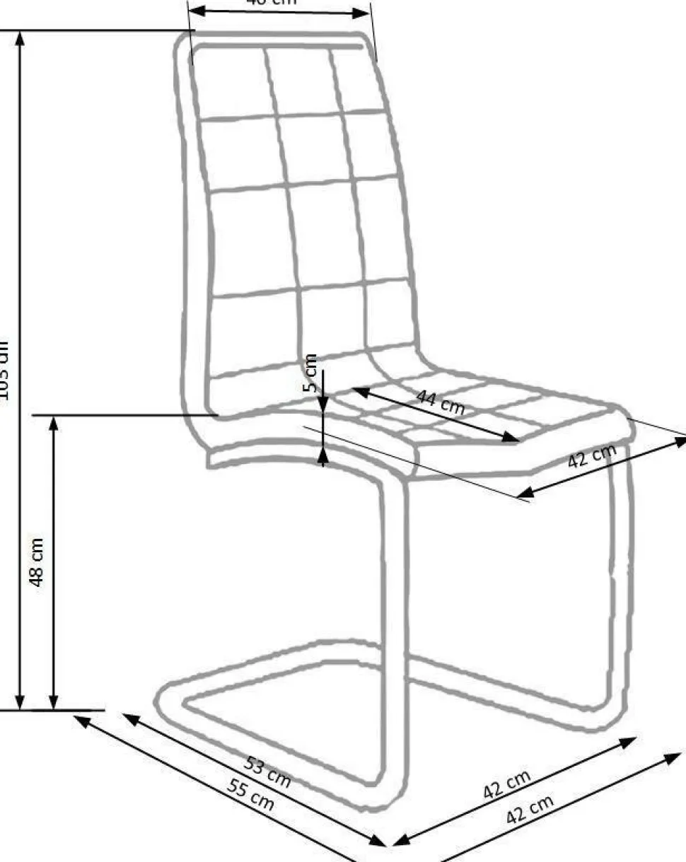 Krzesło Dakota czarne PU