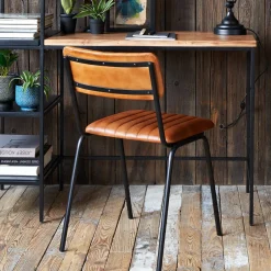 Krzesło Dario skóra brązowe