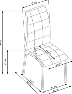 Krzesło Delaware cappucino PU
