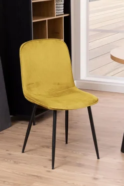Krzesło Delmy żółte