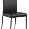 Krzesło Demina black PU tapicerowane