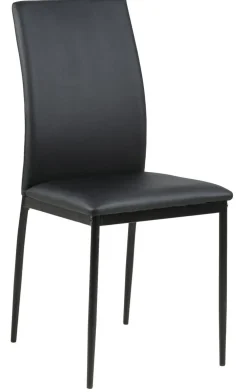 Krzesło Demina black PU tapicerowane