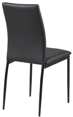 Krzesło Demina black PU tapicerowane