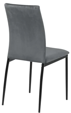 Krzesło Demina dark grey tapicerowane
