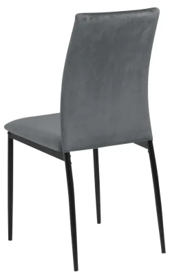 Krzesło Demina dark grey tapicerowane