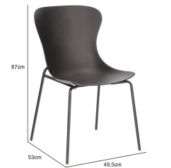Krzesło Diapo czarne