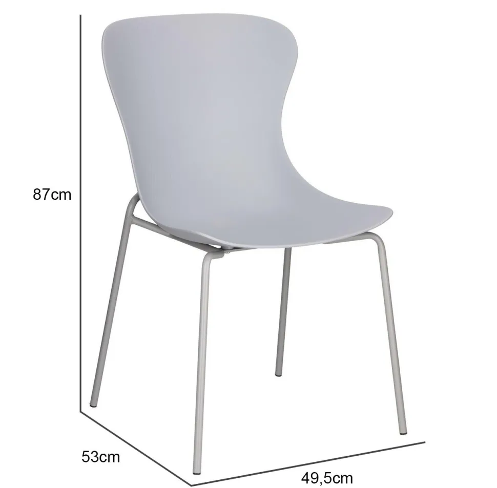 Krzesło Diapo szare