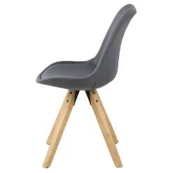 Krzesło Dima dark grey tapicerowane