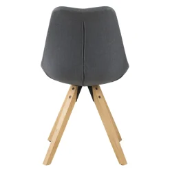 Krzesło Dima dark grey tapicerowane