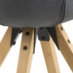 Krzesło Dima dark grey tapicerowane