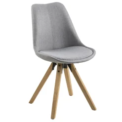 Krzesło Dima light grey tapicerowane
