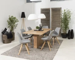 Krzesło Dima light grey tapicerowane