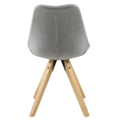 Krzesło Dima light grey tapicerowane