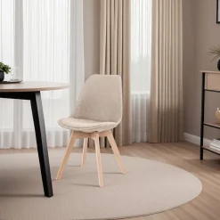 Krzesło Dimi beżowe/ buk