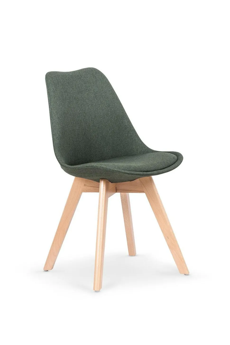 Krzesło Dimi zielone ciemne/buk