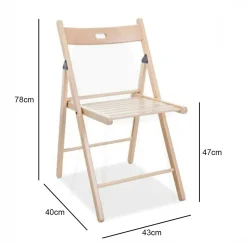 Krzesło drewniane składane Simple buk