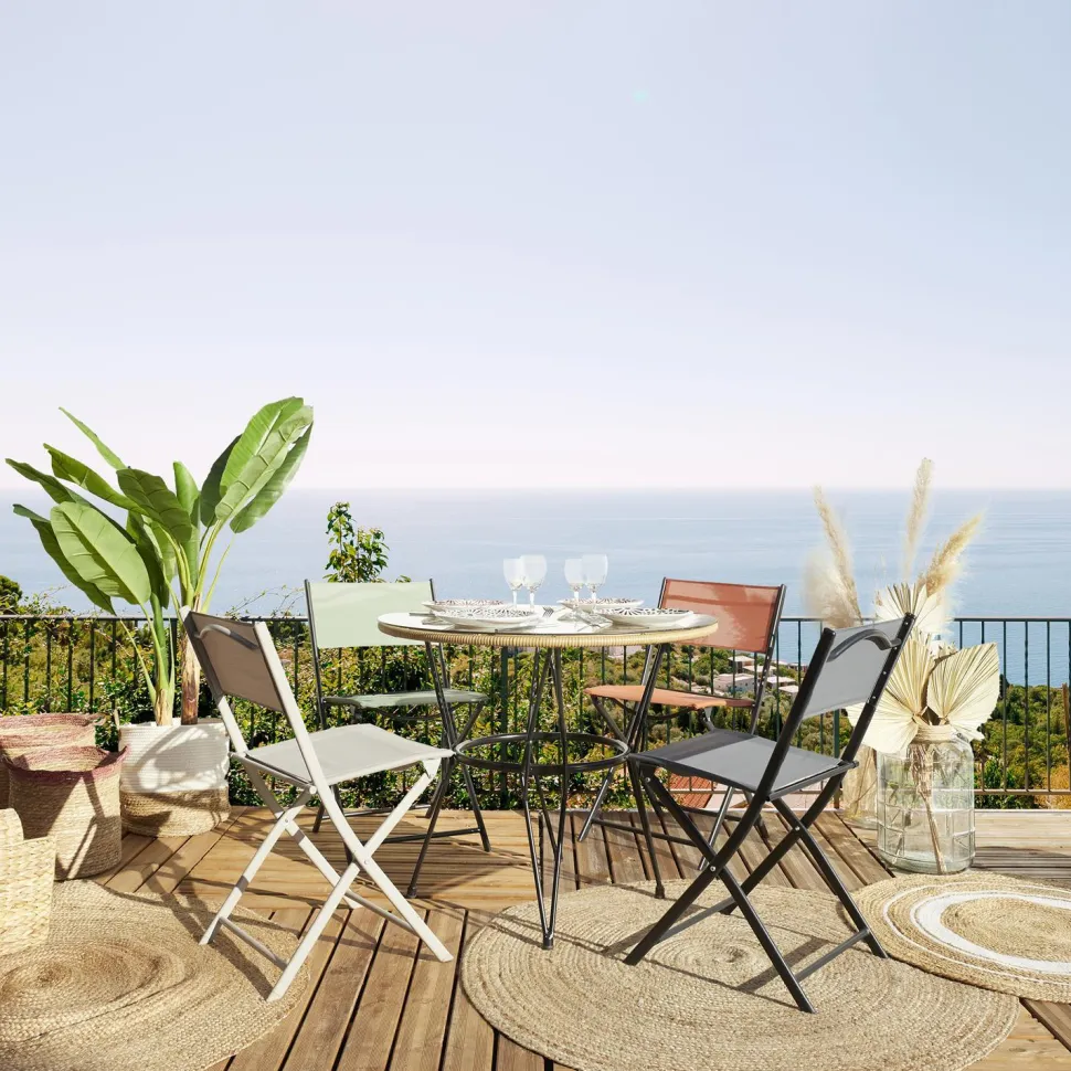 Krzesło Elba składane outdoor zielone