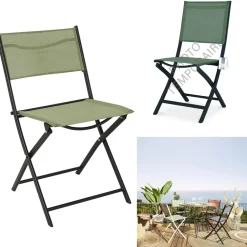 Krzesło Elba składane outdoor zielone