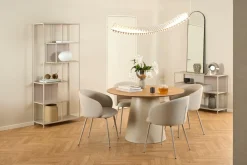 Krzesło Eleonor beżowe Basel 24 beżowa  podstawa