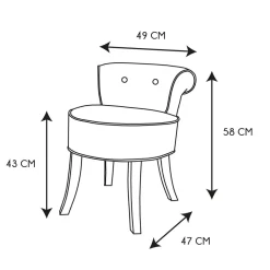 Krzesło Eleonora mini czarne patchwork