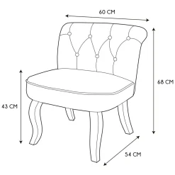 Krzesło Eleonora szare
