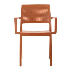 Krzesło Emi Arm terracotta z tworzywa