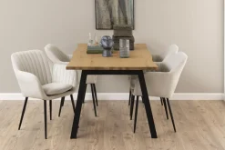 Krzesło Emilia beżowe paski