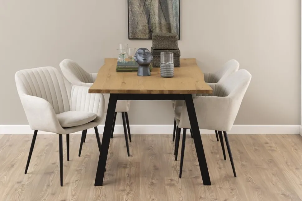 Krzesło Emilia beżowe paski